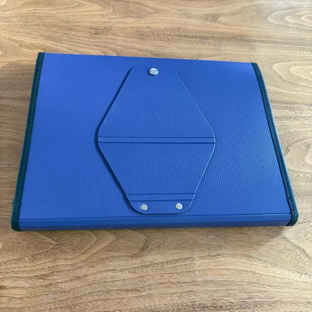 Blue Letter Size 8-Pocket Expanding File